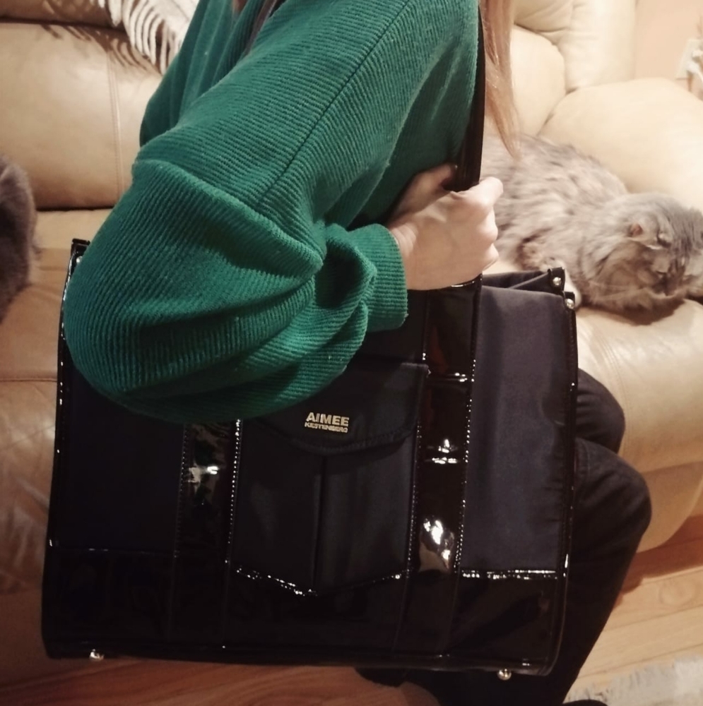 Aimee Kestenberg Heston Black Tote Bag - Picture 2 of 10